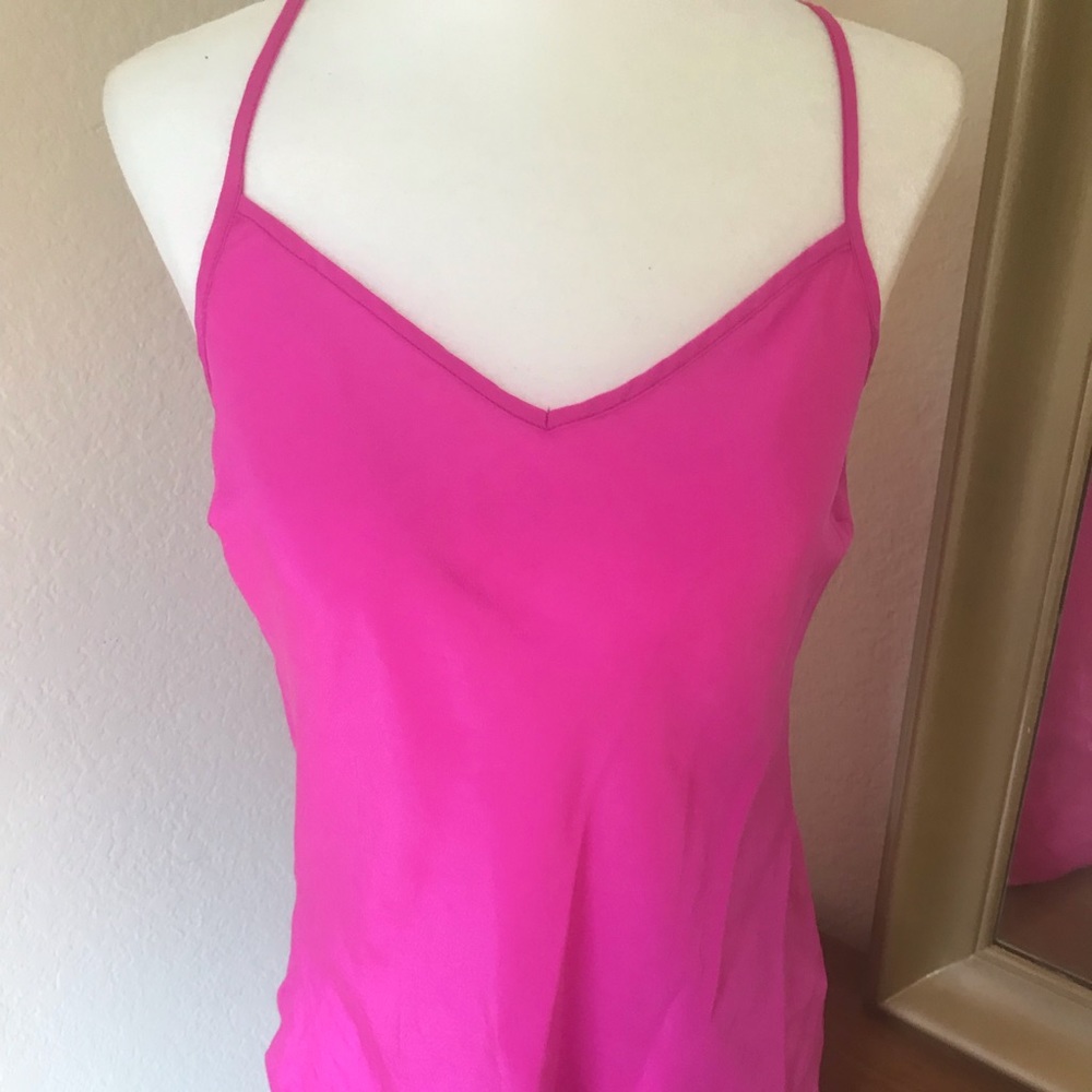 JCrew Silk Cami Pink XS